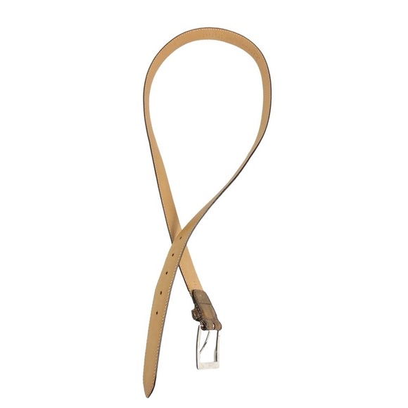 HARRIS DAL Barneys New York Men's Brown Leather Belt - Picture 3 of 10